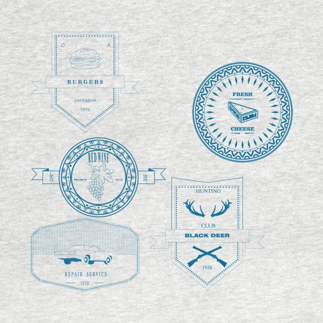 vintage logo blue by arxitrav